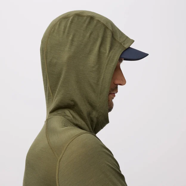 Fjällräven Abisko Wool Hoodie M Men’s Base layer tops Model Angle G 94139