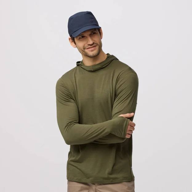 Fjällräven Abisko Wool Hoodie M Men’s Base layer tops Model Angle I 94138