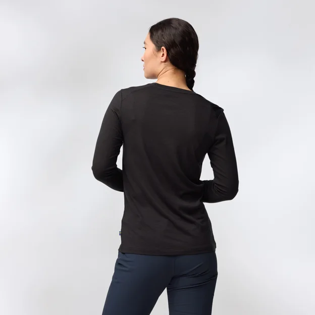 Fjällräven Abisko Wool LS W Women’s Base layer tops Model Model back 86123
