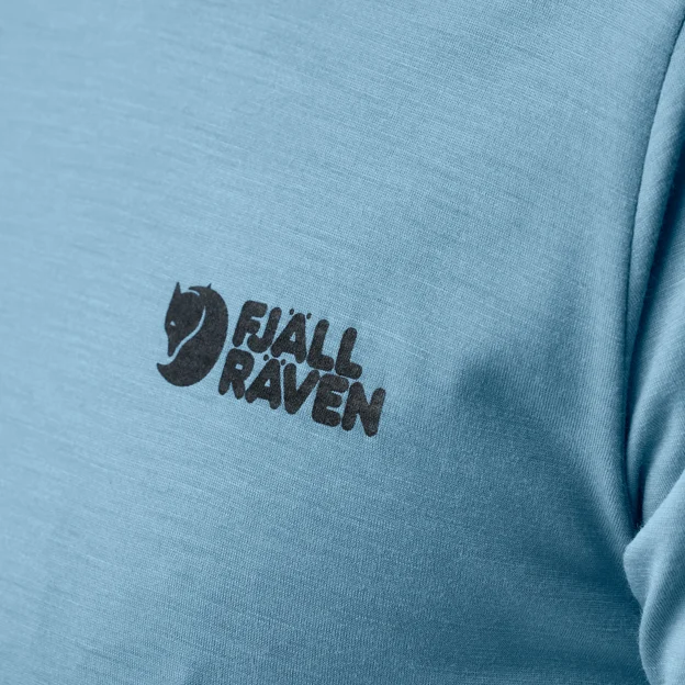 Fjällräven Abisko Wool Logo SS M Men’s T-shirts & tank tops Detail Angle F 66647