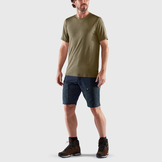 Fjällräven Abisko Wool SS M Men’s Base layer tops Model Model front 32939