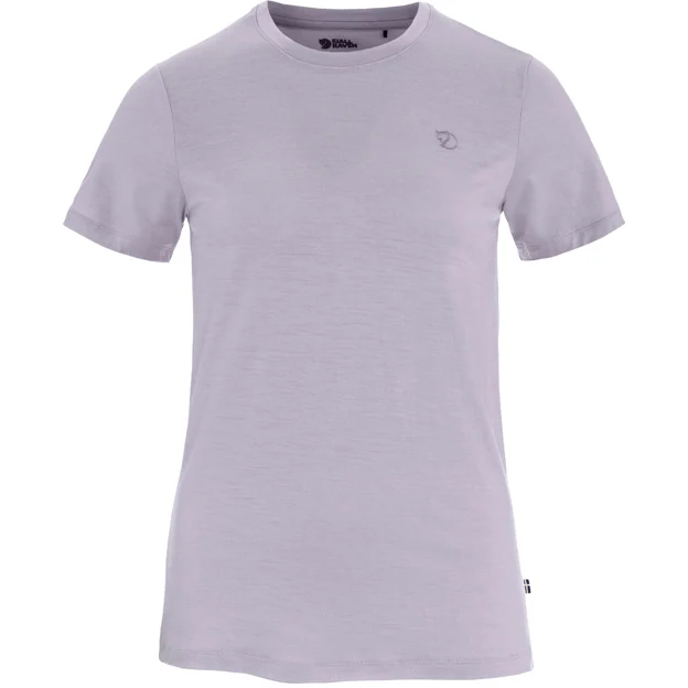 Fjällräven Abisko Wool SS W Women’s Base layer tops Purple Main Front 100884