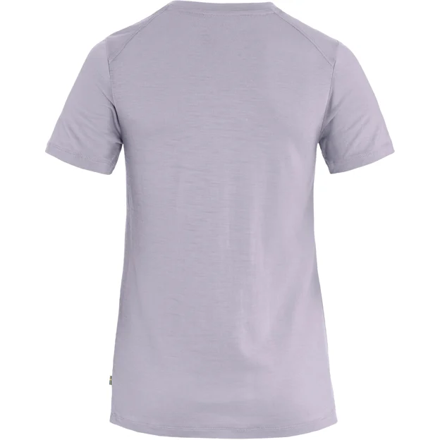 Fjällräven Abisko Wool SS W Women’s Base layer tops Purple Main Back 100670