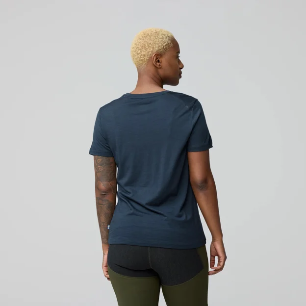 Fjällräven Abisko Wool SS W Women’s Base layer tops Model Model back 93303
