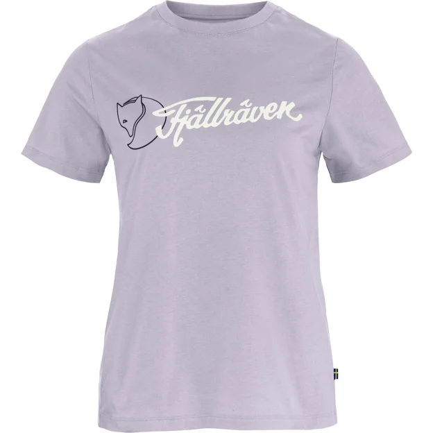 Fjällräven Archive Logo T-shirt W Women’s T-shirts & tank tops Purple Main Front 100885