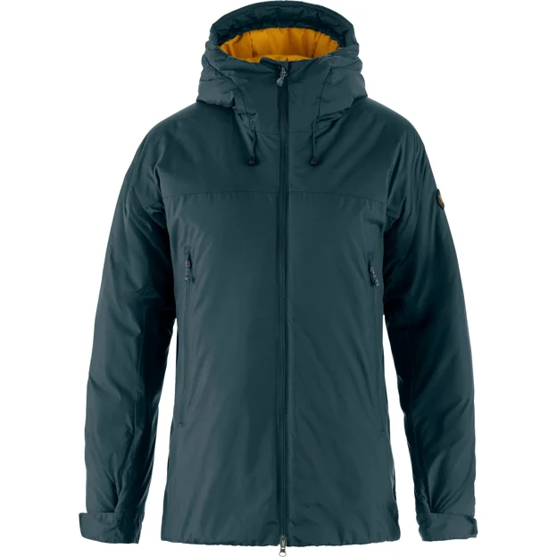 Fjällräven Bergtagen 130 Insulation Jkt W Women’s Mountaineering jackets Blue, Yellow Main Front 93933
