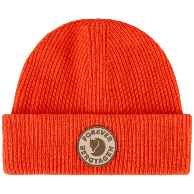 Fjällräven Bergtagen Forever Wool Beanie Unisex Caps, hats & beanies Orange Main Angle F 104201