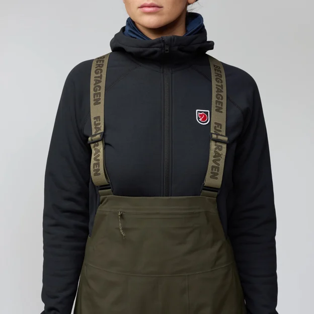 Fjällräven Bergtagen GTX Touring Bibs W Women’s Mountaineering trousers Model Angle F 94323
