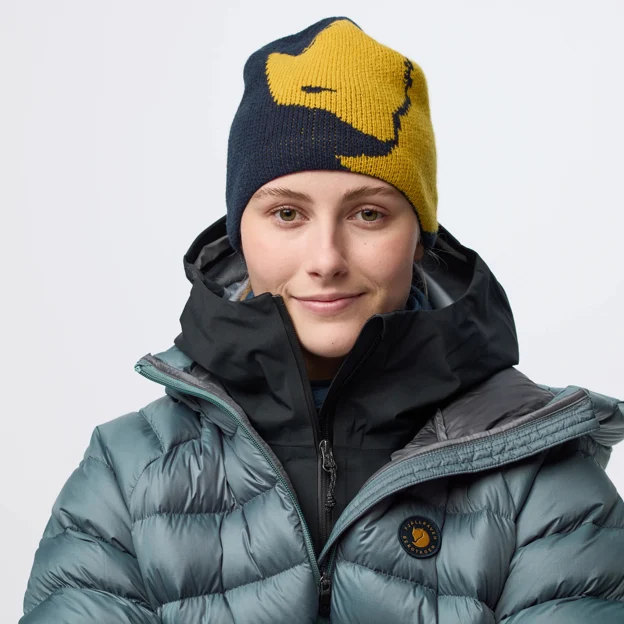 Fjällräven Bergtagen Jacquard Beanie Unisex Caps, hats & beanies Model Angle F 120292