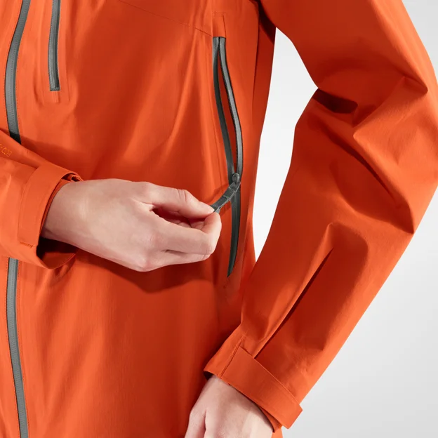 Fjällräven Bergtagen Lite Eco-Shell Jkt W Women’s Mountaineering jackets Detail Angle H 26382