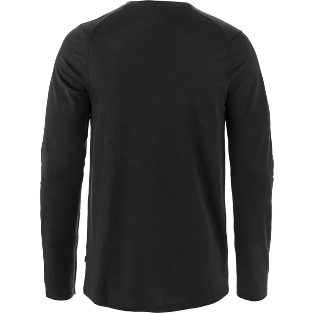 Fjällräven Bergtagen Merino 190 LS M Men’s Base layer tops Black Main Back 93964