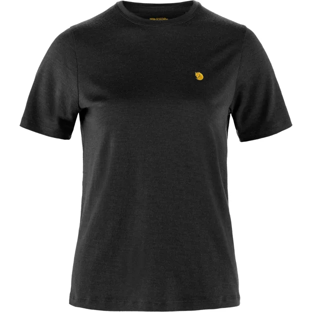 Fjällräven Bergtagen Merino 190 SS W Women’s Base layer tops Black Main Front 93878