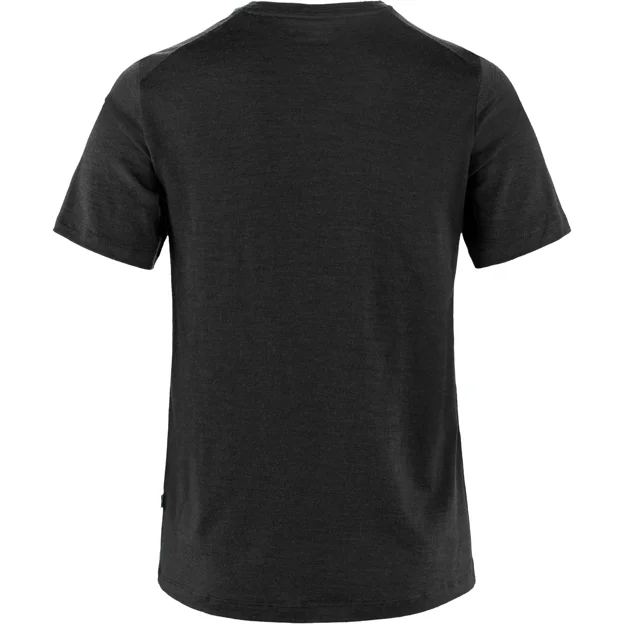 Fjällräven Bergtagen Merino 190 SS W Women’s Base layer tops Black Main Back 93879