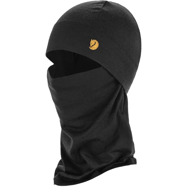 Fjällräven Bergtagen Merino Balaclava Unisex Caps, hats & beanies Black Main Front 88495