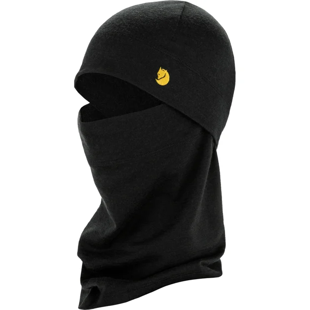 Fjällräven Bergtagen Merino Balaclava Unisex Caps, hats & beanies Black Main Front 98975