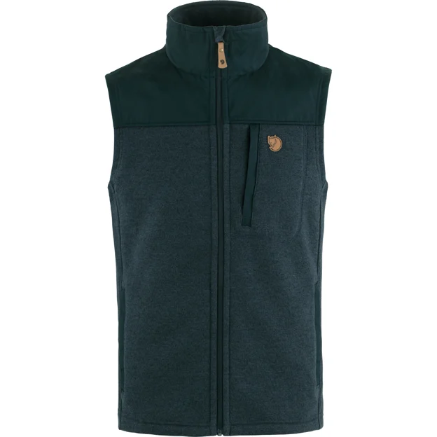 Fjällräven Buck Fleece Vest M Men’s Vests Blue Main Front 17974