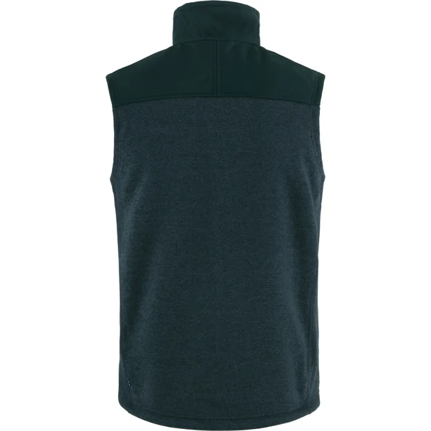 Fjällräven Buck Fleece Vest M Men’s Vests Blue Main Back 83395