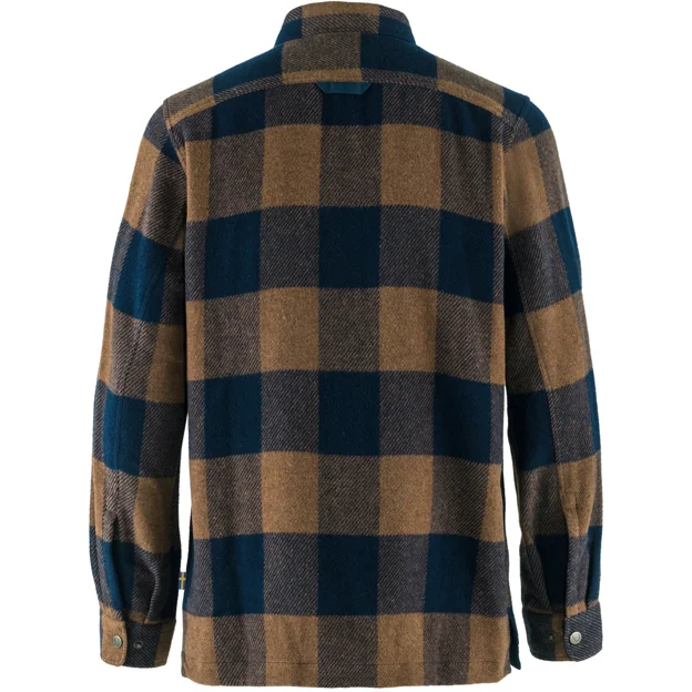 Fjällräven Canada Shirt M Men’s Shirts Brown, Blue Main Back 118285