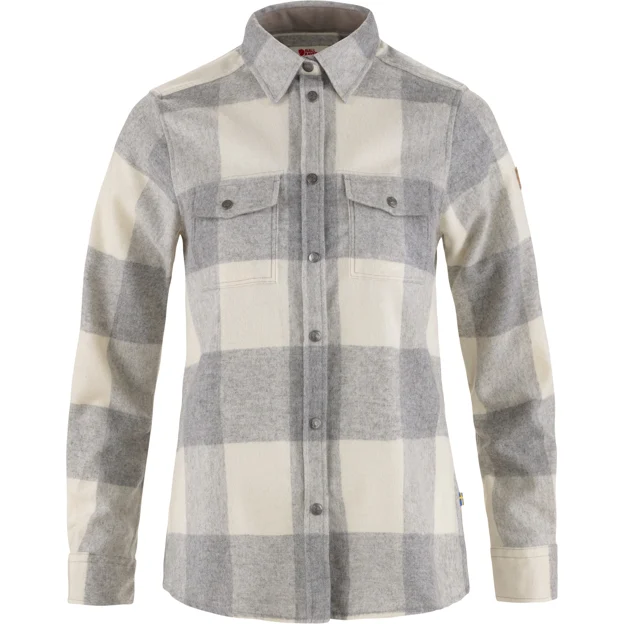 Fjällräven Canada Shirt W Women’s Shirts White, Grey Main Front 16939