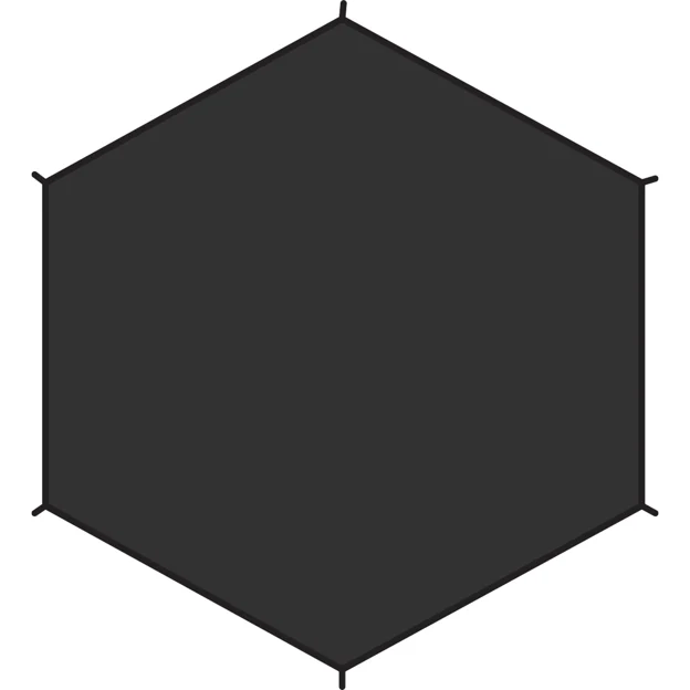 Fjällräven Dome 2 Footprint Unisex Tent accessories Black Main Front 20184