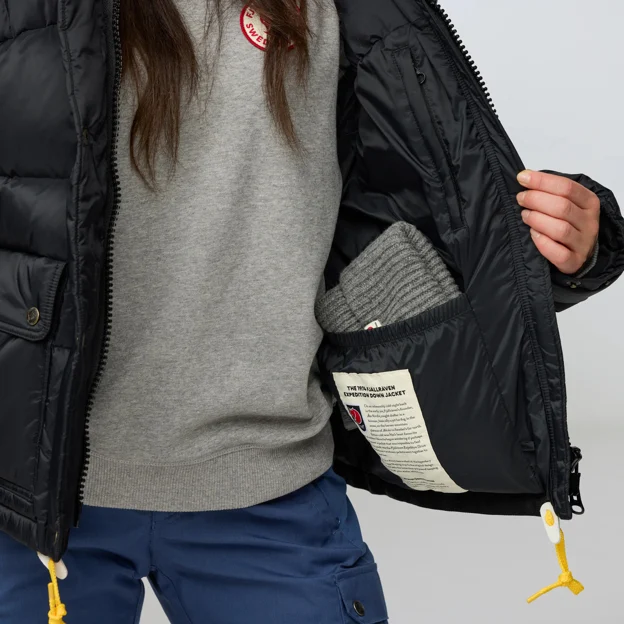 Fjällräven Expedition Down Cropped Jacket W Women’s Down jackets Model Angle I 92708