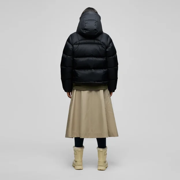 Fjällräven Expedition Down Cropped Jkt Black Edition W Women’s Down jackets Model Model back 125932