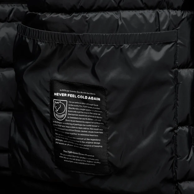 Fjällräven Expedition Down Lite Jacket Black Edition W Women’s Down jackets Model Angle L 98989