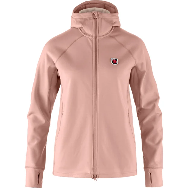 Fjällräven Expedition Fleece Hoodie W Women’s Fleeces Pink Main Front 93826