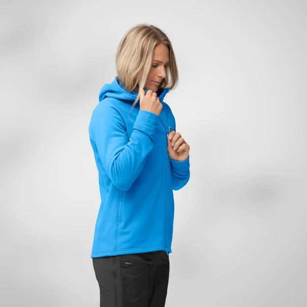 Fjällräven Expedition Fleece Hoodie W Women’s Fleeces Model Angle F 85399