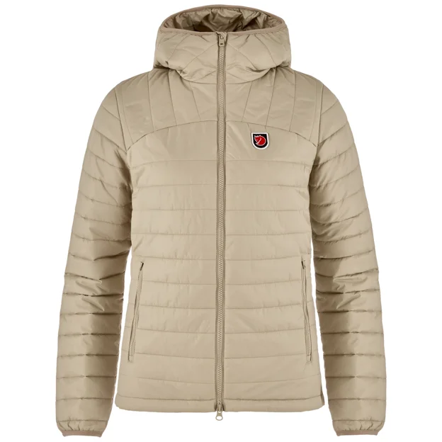 Fjällräven Expedition Lätt Hoodie W Women’s Down jackets Beige Main Front 104280