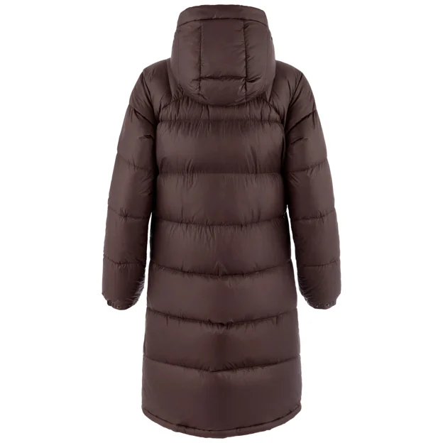 Fjällräven Expedition Long Down Parka W Women’s Down jackets Brown, Purple Main Back 104279