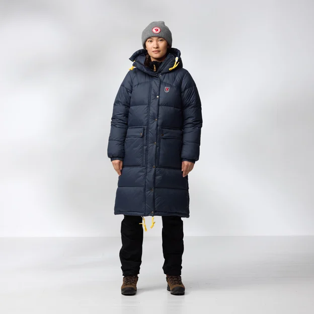Fjällräven Expedition Long Down Parka W Women’s Down jackets Model Model front 86176