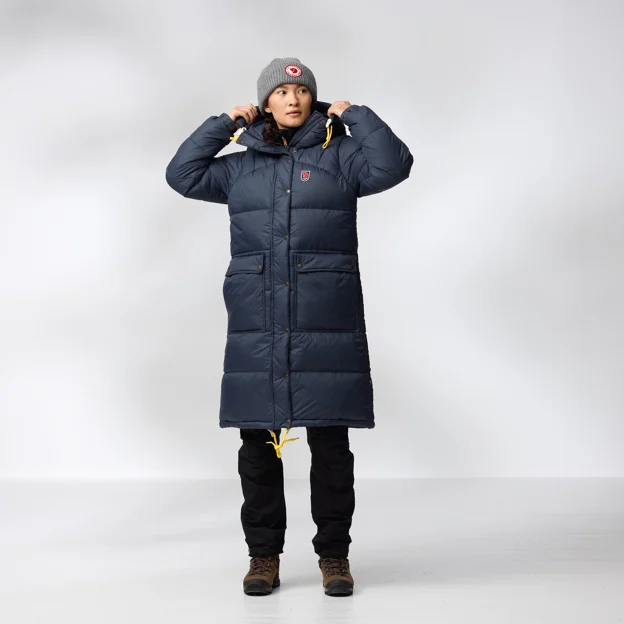 Fjällräven Expedition Long Down Parka W Women’s Down jackets Model Angle F 86179
