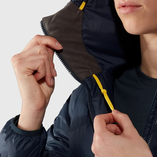 Fjällräven Expedition Pack Down Hoodie W Women’s Down jackets Detail Angle H 33676