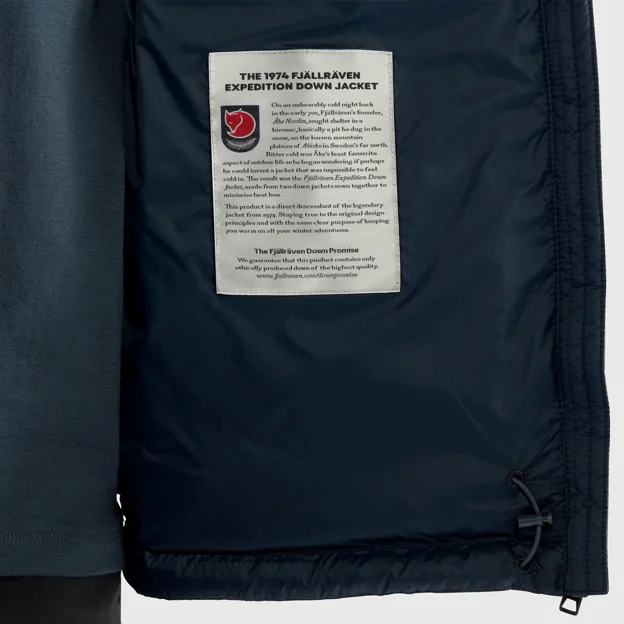 Fjällräven Expedition Pack Down Hoodie W Women’s Down jackets Detail Angle I 33677