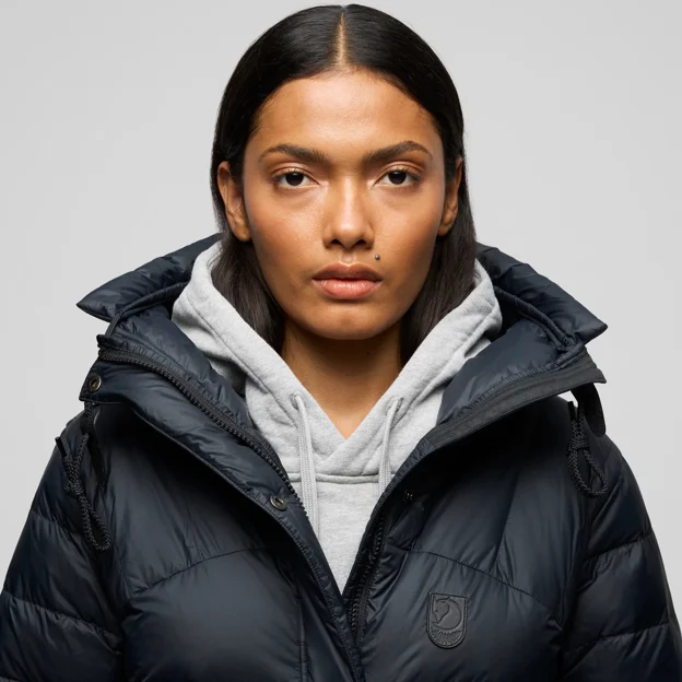Fjällräven Expedition Pack Down Parka Black Edition W Women’s Down jackets Model Angle F 126513