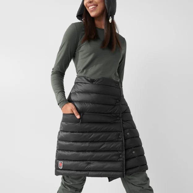 Fjällräven Expedition Pack Down Skirt Women’s Insulated trousers Detail Angle F 60161