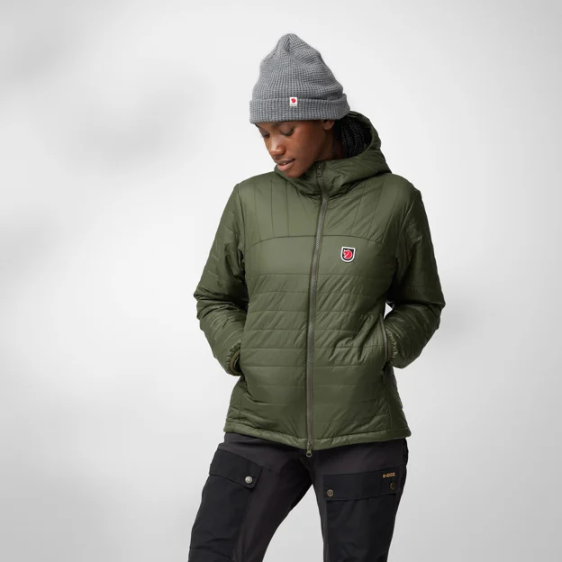 Fjällräven Expedition X-lätt Hoodie W Women’s Trekking jackets Model Angle F 80155