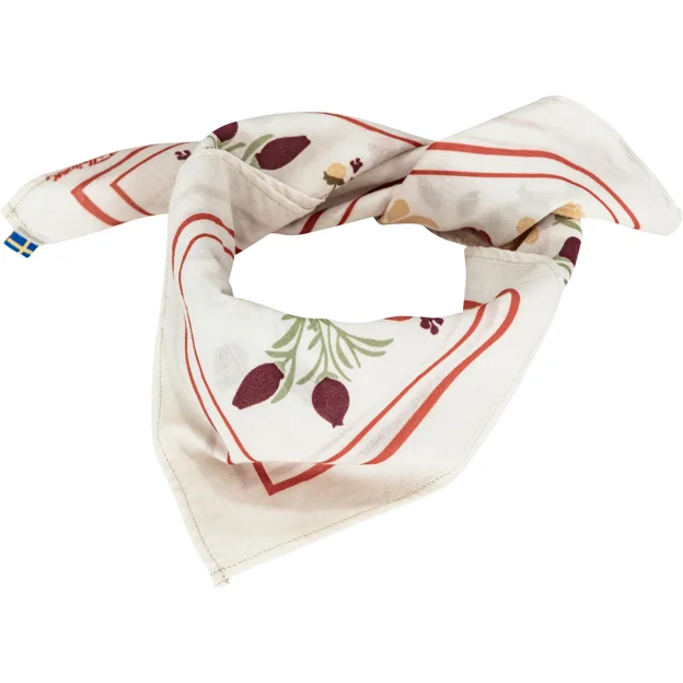 Fjällräven Fjällblomster Bandana Unisex Other accessories White Main Back 100606