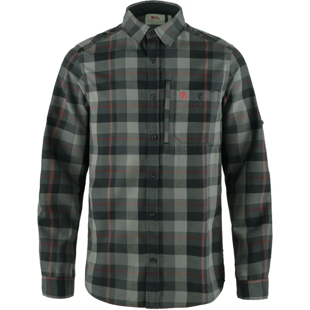 Fjällräven Fjällglim Relaxed Shirt M Men’s Shirts Black, Grey Main Front 79789