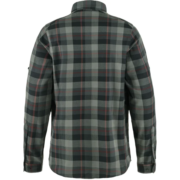 Fjällräven Fjällglim Relaxed Shirt M Men’s Shirts Black, Grey Main Back 81118