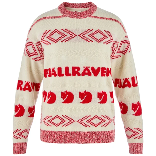Fjällräven Fjällräven Jacquard Knit W Women’s Sweaters & knitwear White Main Front 118283