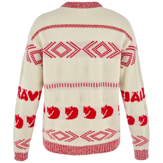 Fjällräven Fjällräven Jacquard Knit W Women’s Sweaters & knitwear White Main Back 118282