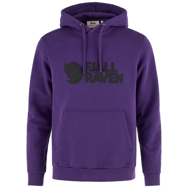 Fjällräven Fjällräven Logo Hoodie M Men’s Outlet Purple Main Front 104731