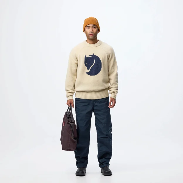 Fjällräven Fjällräven Logo Knit Sweater M Men’s Sweaters & knitwear Model Model front 120075