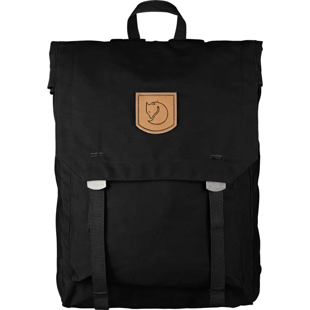 Fjällräven Foldsack No. 1 Unisex Daypacks Black Main Front 19835