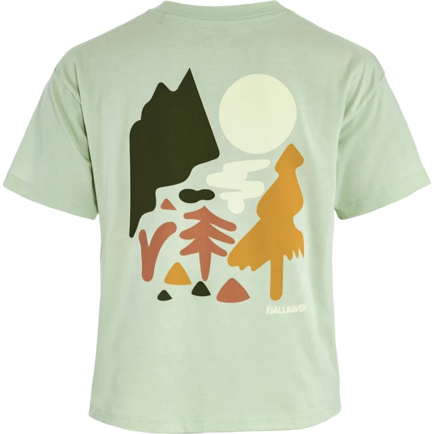 Fjällräven Forest Walk T-shirt W Women’s T-shirts & tank tops Pink Main Back 100689