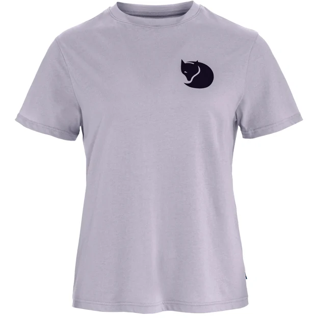 Fjällräven Fox Boxy Logo Tee W Women’s T-shirts & tank tops Purple, Blue Main Front 100902