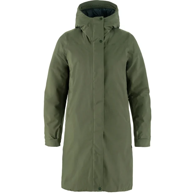 Fjällräven HC hydratic Padded Parka W Women’s Outdoor jackets Green Main Front 93823
