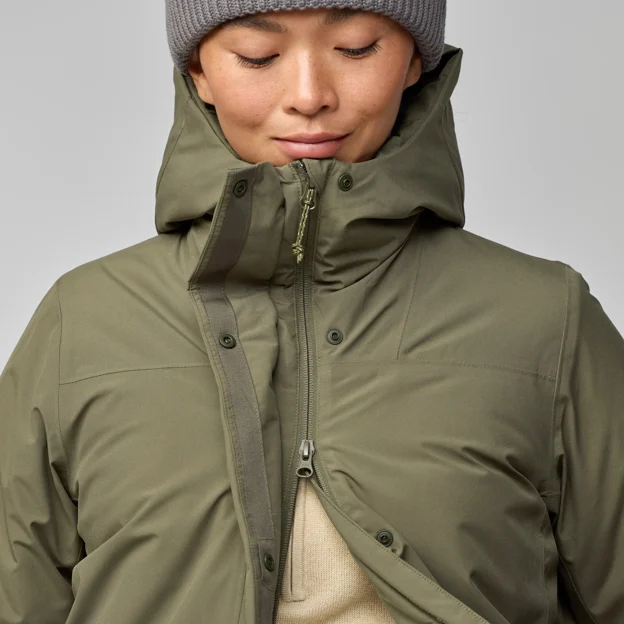 Fjällräven HC hydratic Padded Parka W Women’s Outdoor jackets Model Angle N 94448